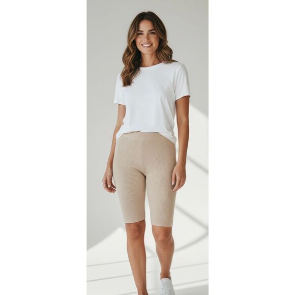 NakedCashmere Pants - Naked Cashmere 100% Cashmere Short in Camel NWT Size XS